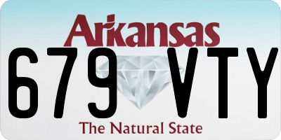 AR license plate 679VTY