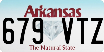 AR license plate 679VTZ