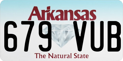 AR license plate 679VUB