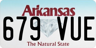 AR license plate 679VUE