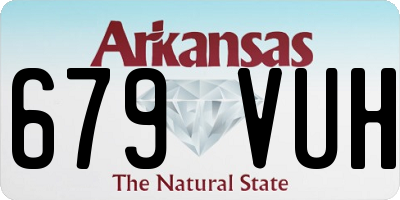 AR license plate 679VUH