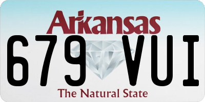 AR license plate 679VUI