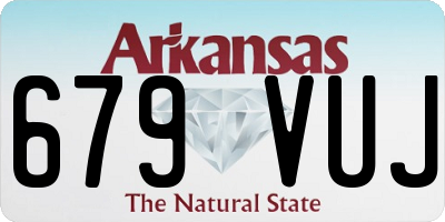 AR license plate 679VUJ