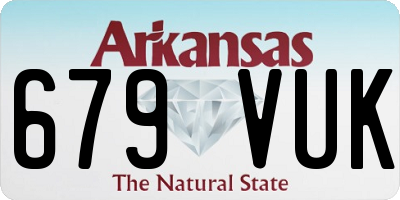 AR license plate 679VUK