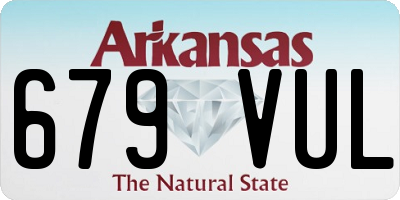 AR license plate 679VUL