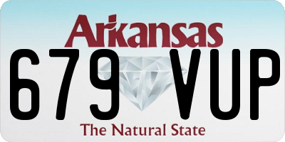 AR license plate 679VUP