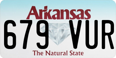 AR license plate 679VUR