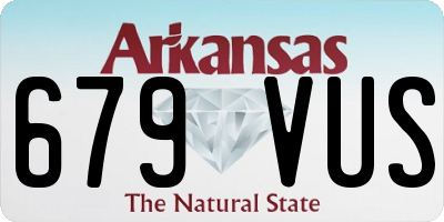 AR license plate 679VUS
