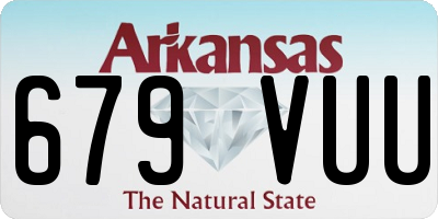 AR license plate 679VUU