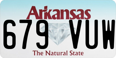 AR license plate 679VUW