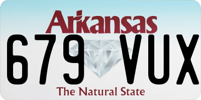 AR license plate 679VUX