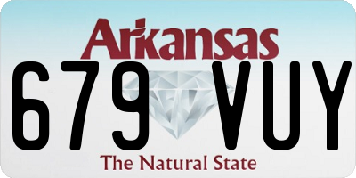 AR license plate 679VUY