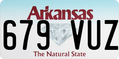 AR license plate 679VUZ