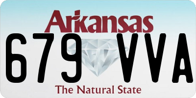 AR license plate 679VVA
