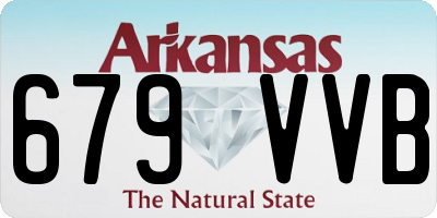 AR license plate 679VVB