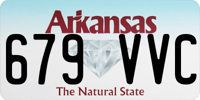 AR license plate 679VVC
