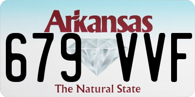 AR license plate 679VVF