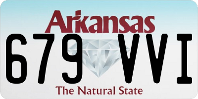 AR license plate 679VVI