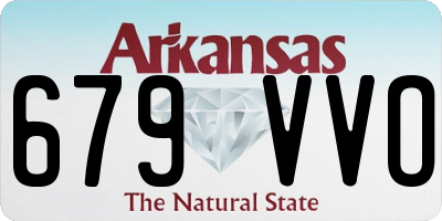 AR license plate 679VVO