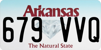 AR license plate 679VVQ