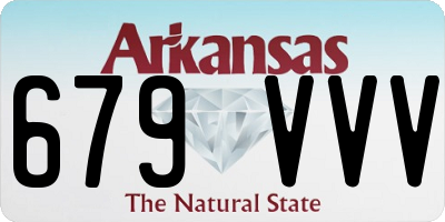 AR license plate 679VVV