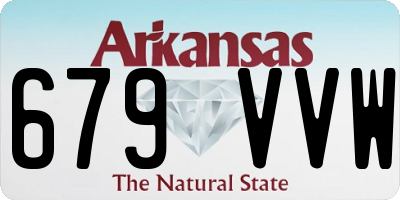AR license plate 679VVW