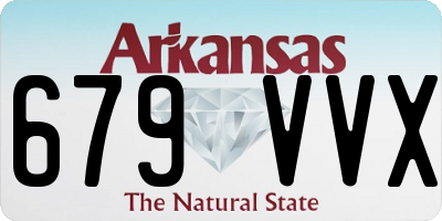 AR license plate 679VVX