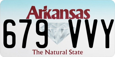 AR license plate 679VVY