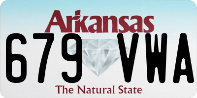 AR license plate 679VWA