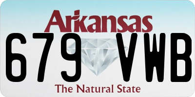 AR license plate 679VWB