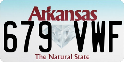 AR license plate 679VWF