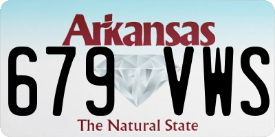 AR license plate 679VWS