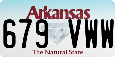AR license plate 679VWW