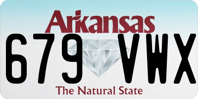 AR license plate 679VWX