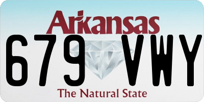 AR license plate 679VWY