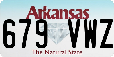 AR license plate 679VWZ