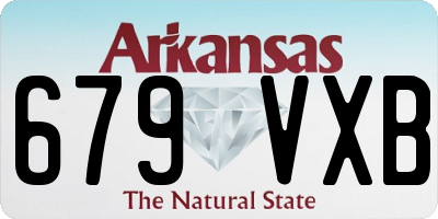 AR license plate 679VXB
