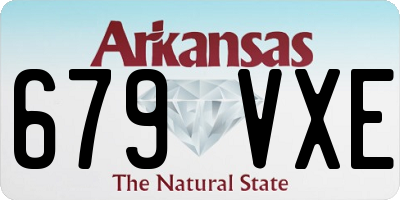 AR license plate 679VXE