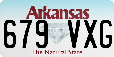 AR license plate 679VXG
