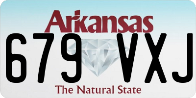 AR license plate 679VXJ