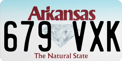 AR license plate 679VXK