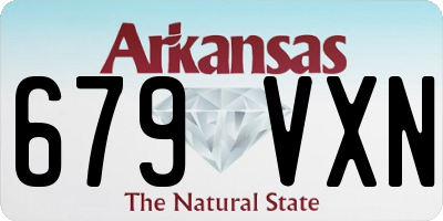 AR license plate 679VXN
