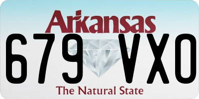 AR license plate 679VXO