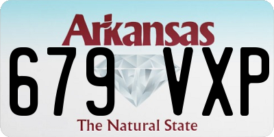 AR license plate 679VXP