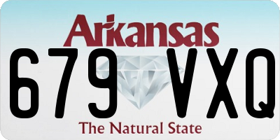 AR license plate 679VXQ