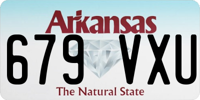 AR license plate 679VXU
