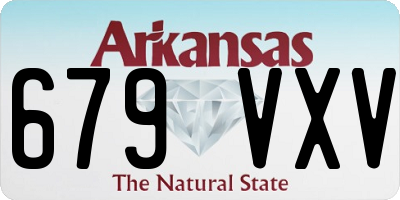 AR license plate 679VXV