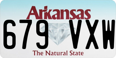 AR license plate 679VXW