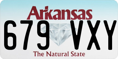AR license plate 679VXY