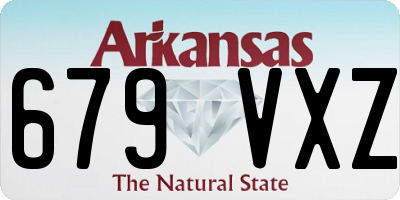 AR license plate 679VXZ